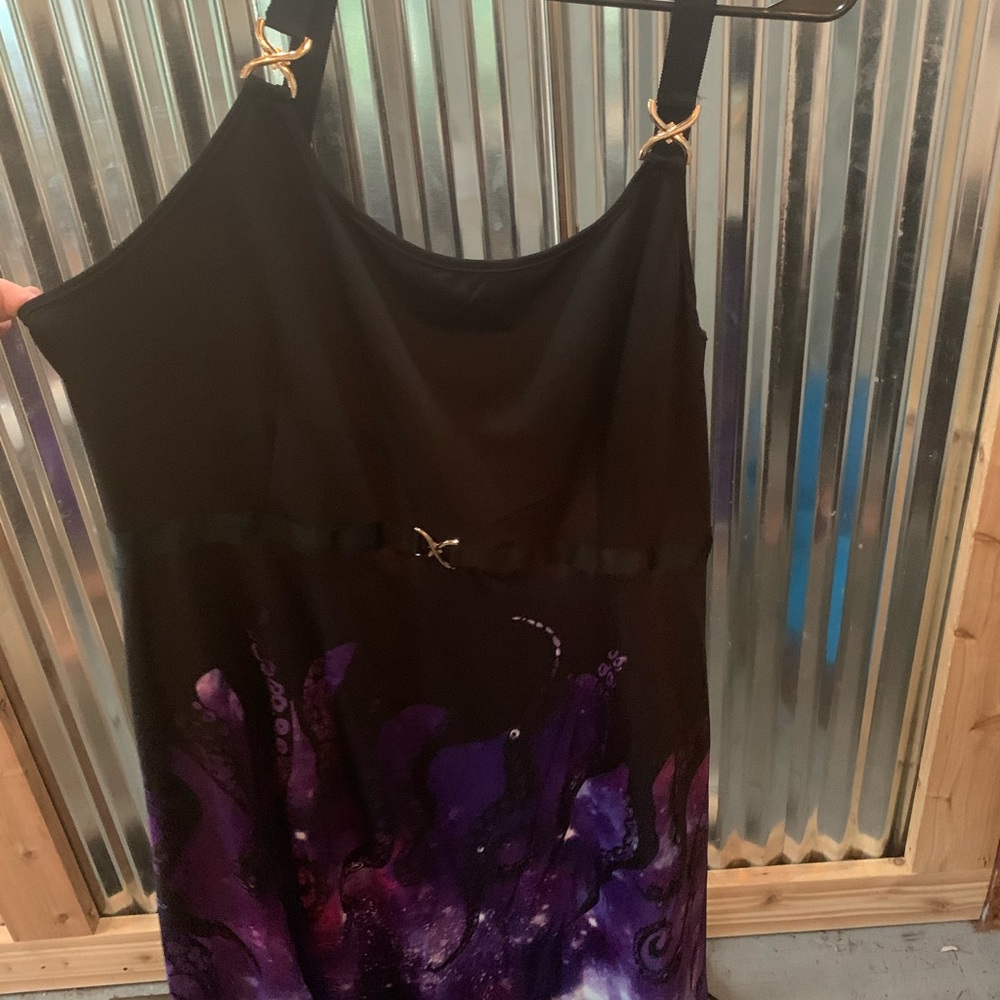 Purple space octopus ROSEGAL dress